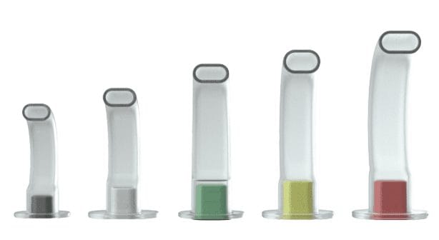 Oropharyngeal Airways set (sizes 0,1,2,3,4) 1 oropharyngeal airways sizes 0 1 2 3 4 for medical oxygen administration