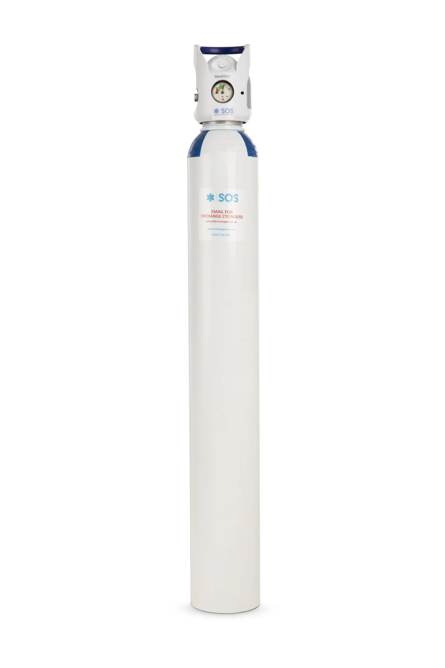 10L Responder Nitronox Cylinder (HX) - High-Use Service 1 not BOC CD ED Entonox cylinder tank bottle