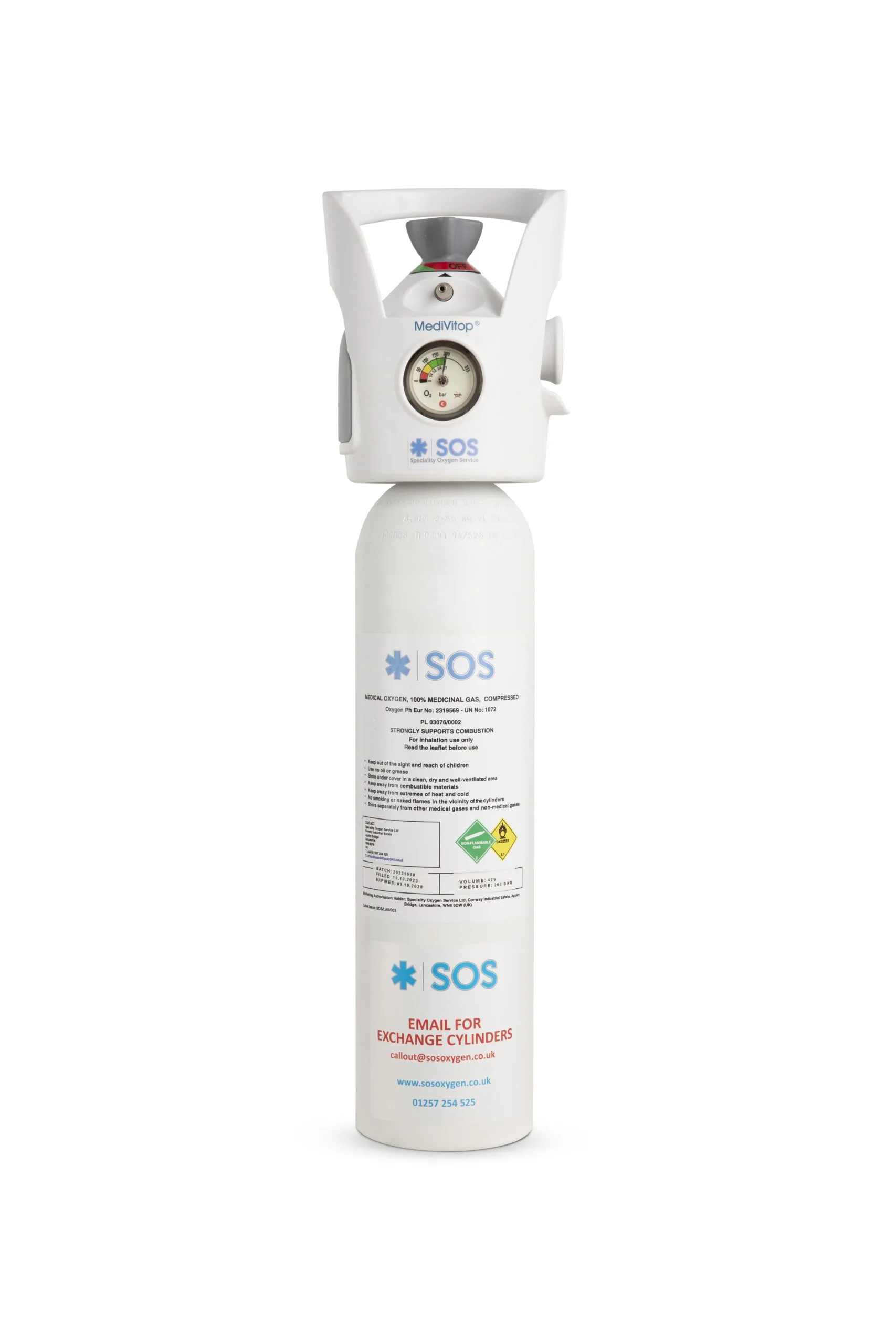 medical oxygen cylinder tank bottle canister not boc lifeline cd entonox